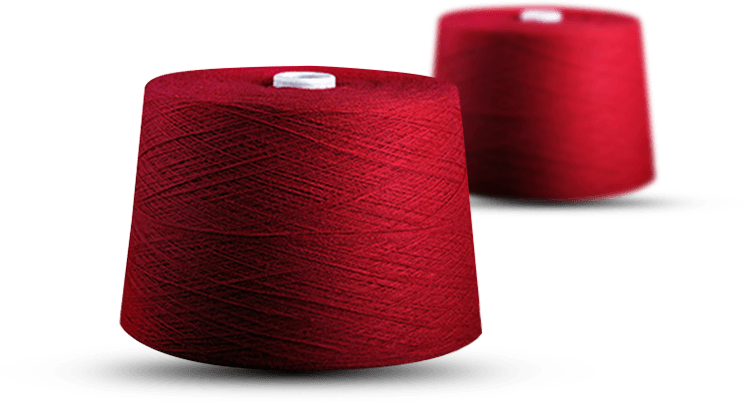 Farvet polyestergarn